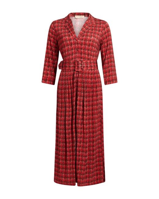Siyu Red Midi Dress