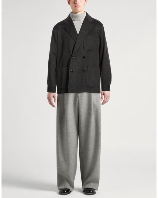 Tagliatore Black Blazer Cashmere, Virgin Wool for men