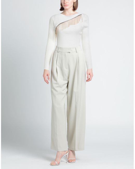 SIMONA CORSELLINI White Sweater Viscose, Polyester
