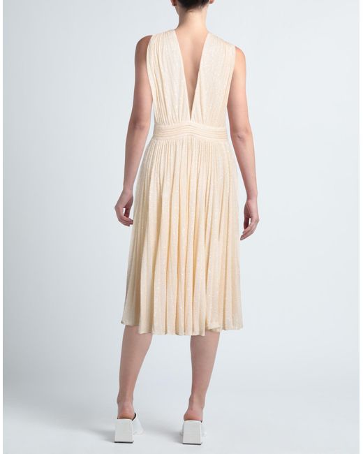 Elisabetta Franchi Natural Midi-Kleid