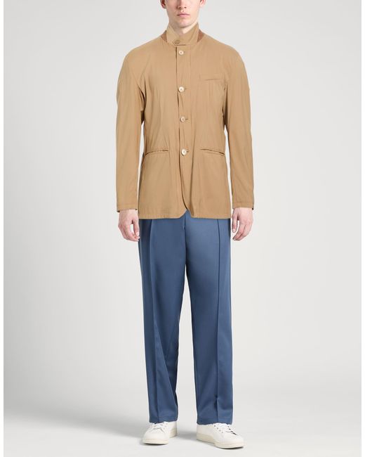 Herno Natural Blazer Wool, Polyamide, Elastane for men