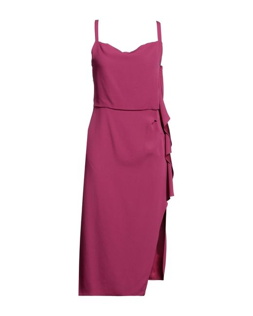 Caractere Purple Midi Dress