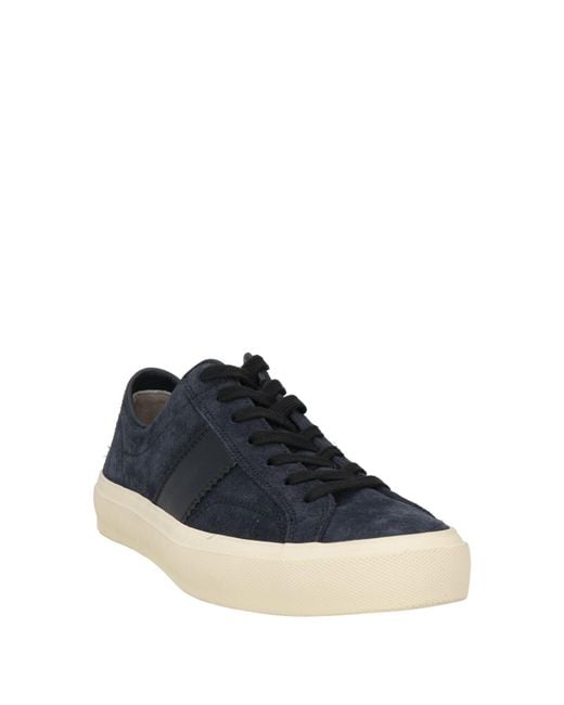 Tom Ford Blue Midnight Sneakers Leather for men