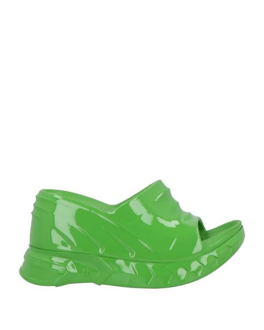 Givenchy Green Sandals Rubber