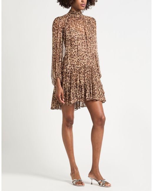 Rixo Natural Mini Dress