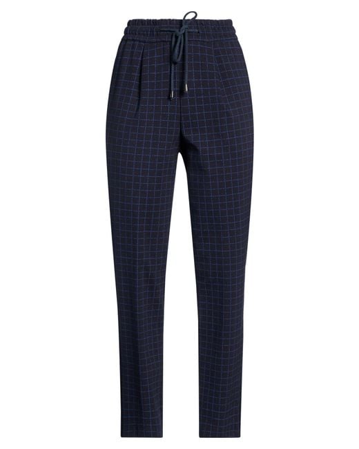 Éclà Blue Pants Viscose, Polyamide, Elastane