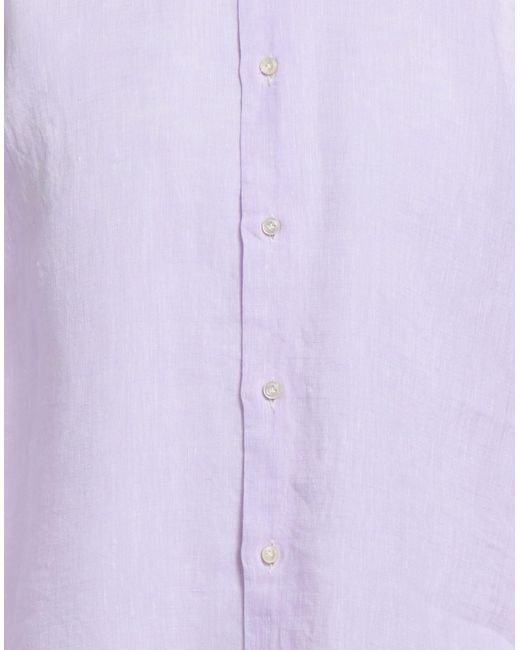 Brian Dales Purple Shirt Linen for men