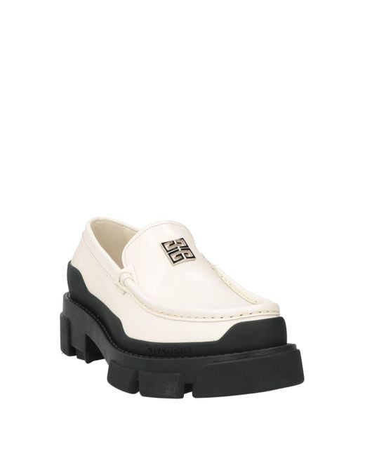 Givenchy Black Cream Loafers Leather