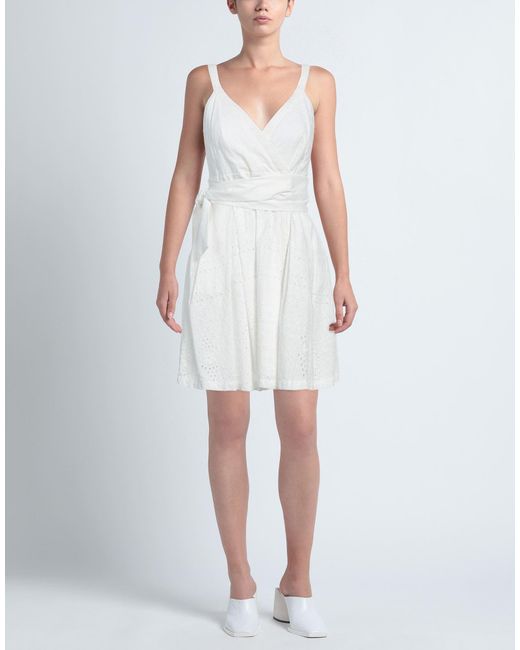 Pinko White Mini Dress