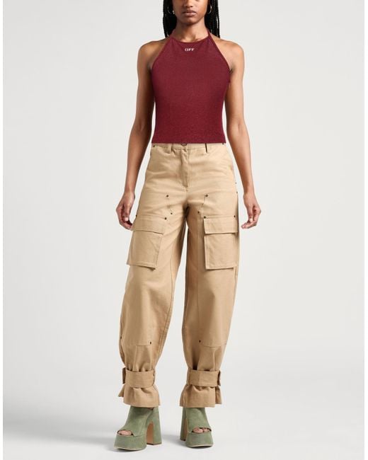 Top di Off-White c/o Virgil Abloh in Red