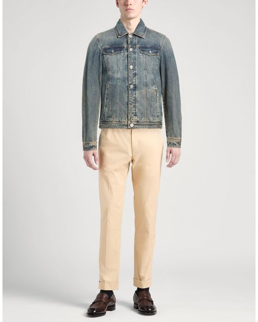 Moorer Blue Denim Outerwear Cotton for men