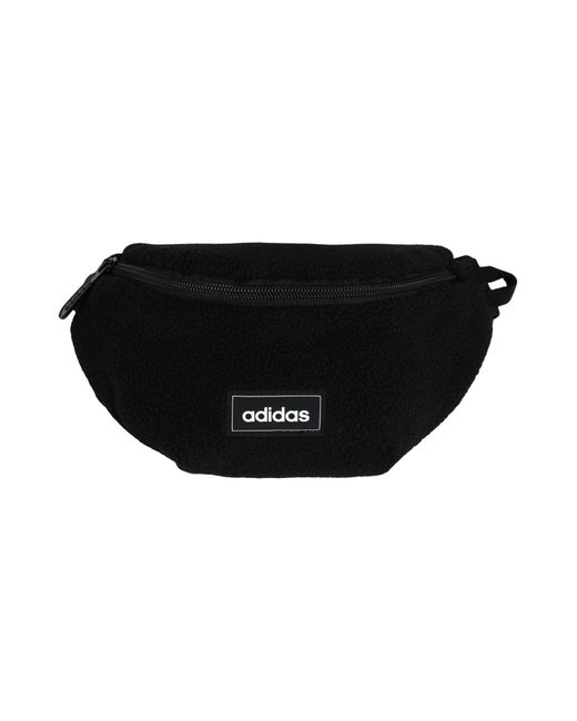 adidas Fleece Bum Bag in Black Lyst UK