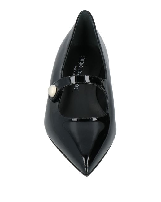 Sergio Levantesi Black Ballet Flats