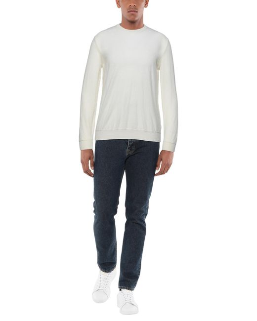 Pullover Roberto Collina pour homme en coloris White