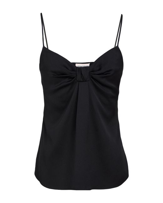 McQueen Black Top Silk
