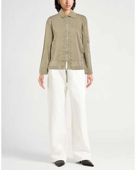Crossley Green Khaki Jacket Cotton, Elastane