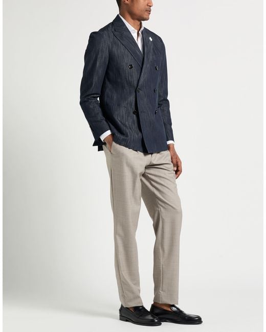 Lardini Blue Blazer Cotton for men