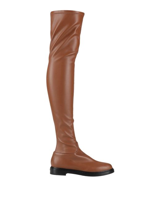 Le Silla Brown Tan Boot Textile Fibers