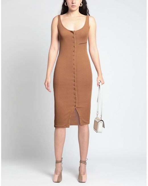 hinnominate Brown Midi Dress