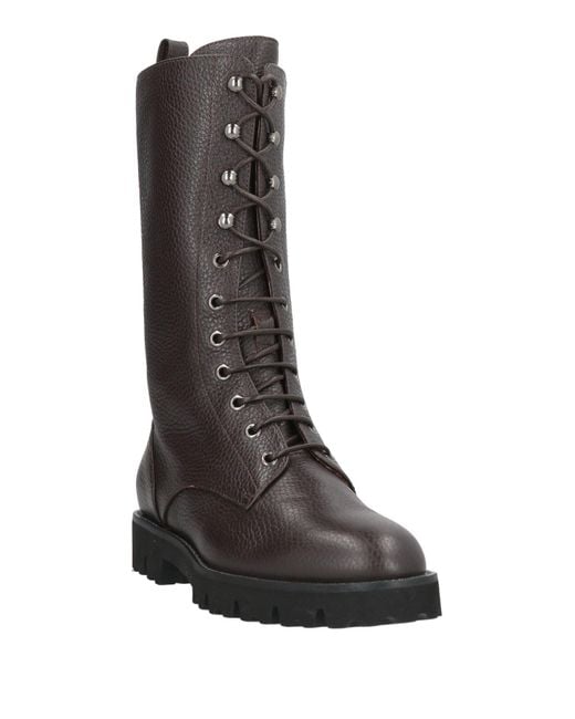 Fabiana Filippi Brown Dark Boot Leather