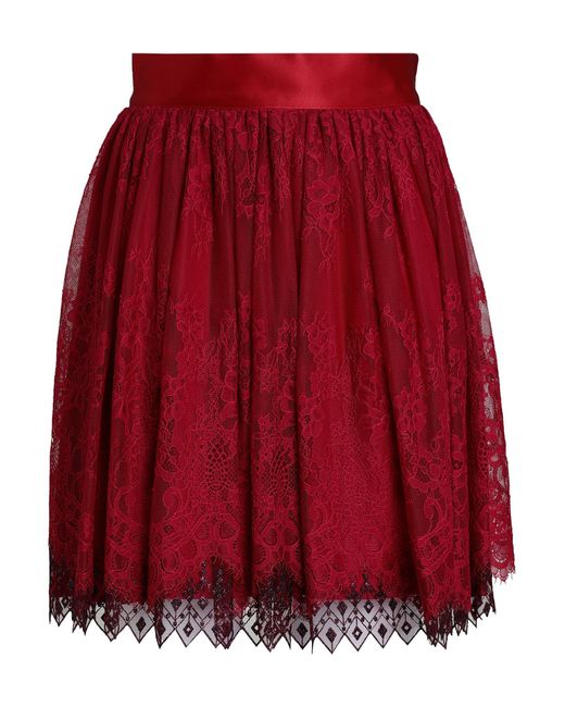 Blumarine Red Mini Skirt