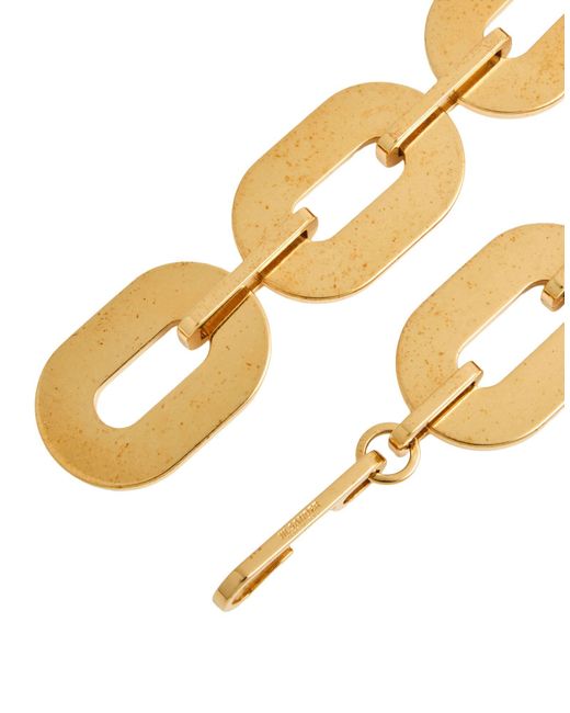 Jil Sander Metallic Necklace Brass