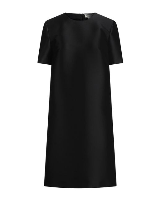 Sportmax Black Midi Dress Polyester, Polyamide, Elastane