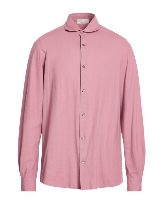 FILIPPO DE LAURENTIIS Pink Shirt Cotton for men
