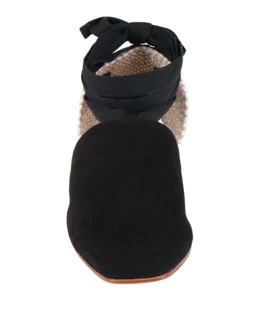 Castaner Black Ballet Flats