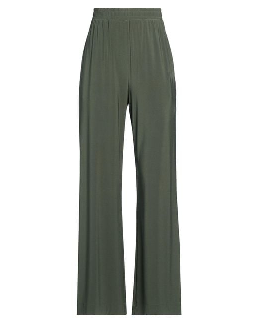 Max Mara Green Pants Polyester, Elastane