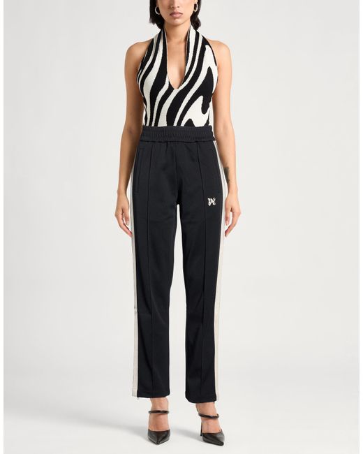 Palm Angels Blue Pants Polyester
