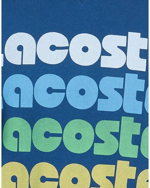 Lacoste Blue Sweatshirt Cotton, Elastane for men