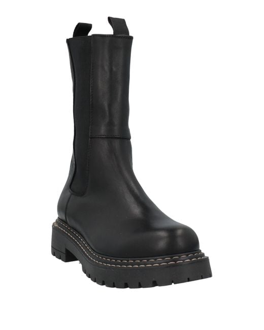 CafeNoir Black Ankle Boots
