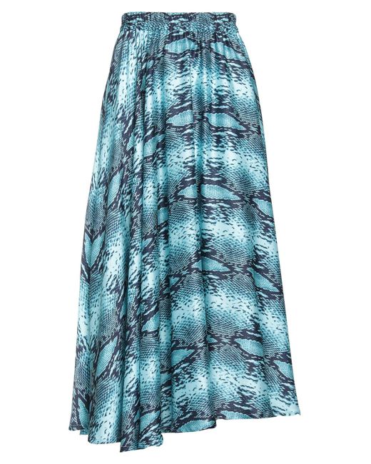 5 PROGRESS Blue Maxi Skirt Polyester