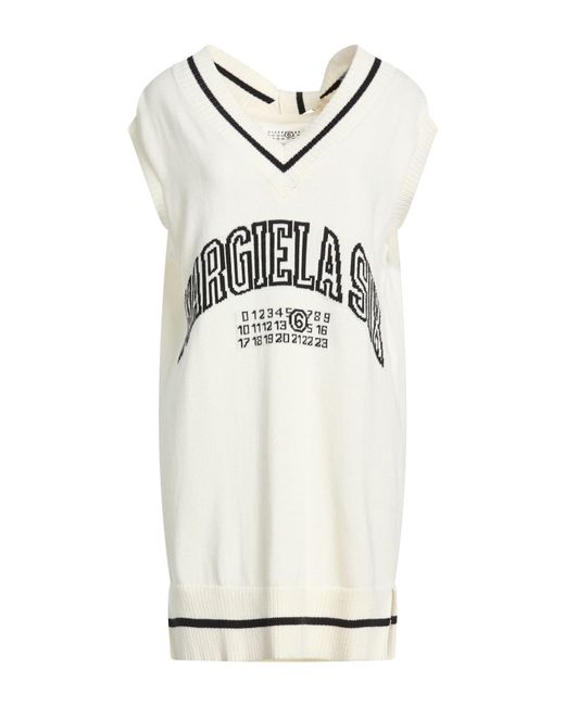 MM6 by Maison Margiela White Mini Dresses