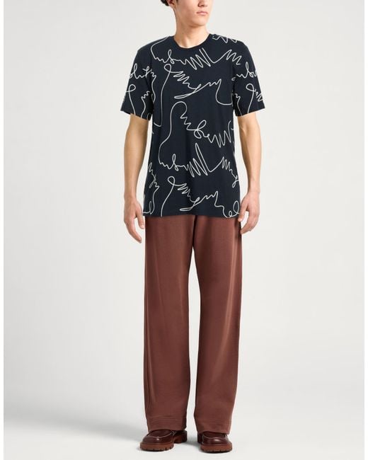 MSGM Blue T-Shirts for men