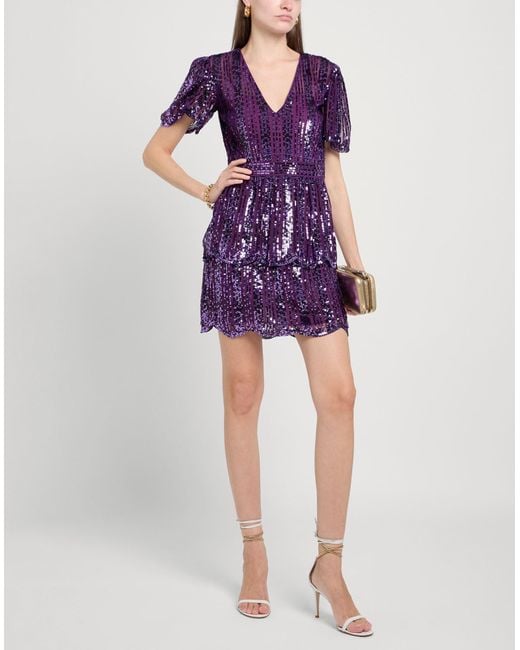 Twin Set Purple Mini Dress