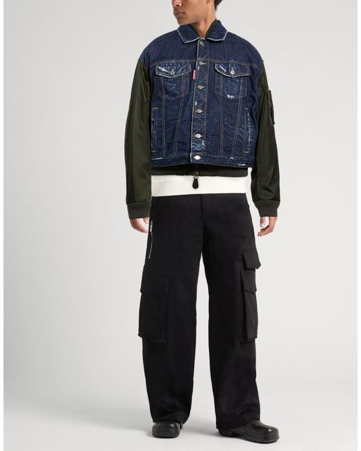 DSquared² Blue Denim Outerwear for men