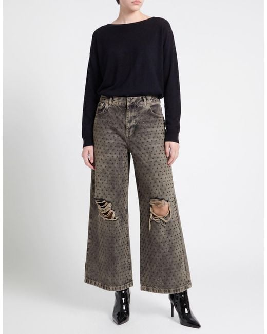 8pm Gray Jeans Cotton