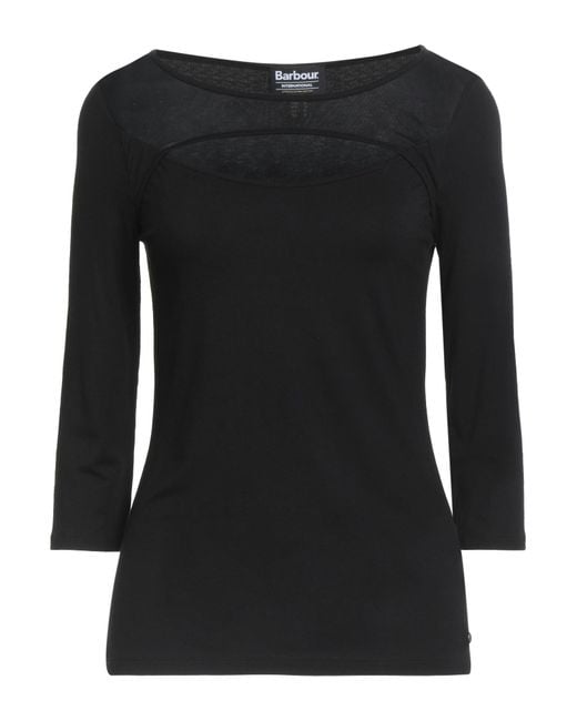 Barbour Black International Top Viscose, Elastane