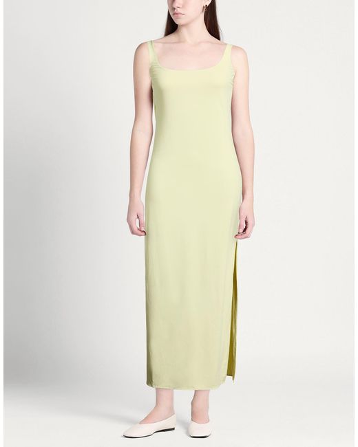 Fisico White Maxi Dress Polyamide, Elastane
