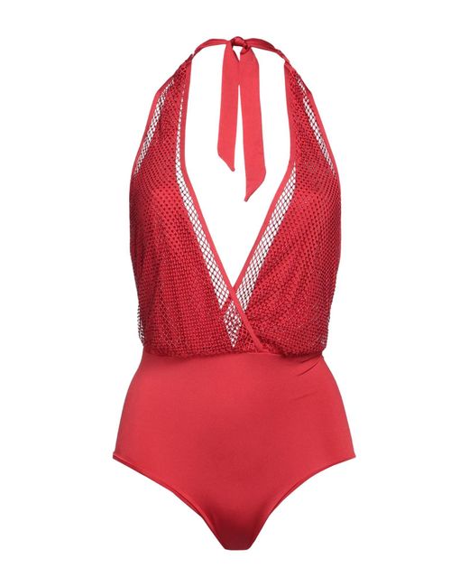 Twin Set Red One-piece Swimsuit