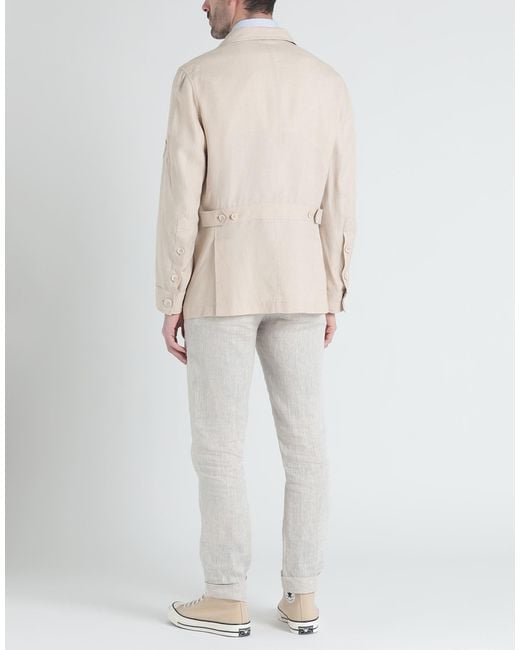 Brunello Cucinelli Natural Jacket Linen, Wool for men