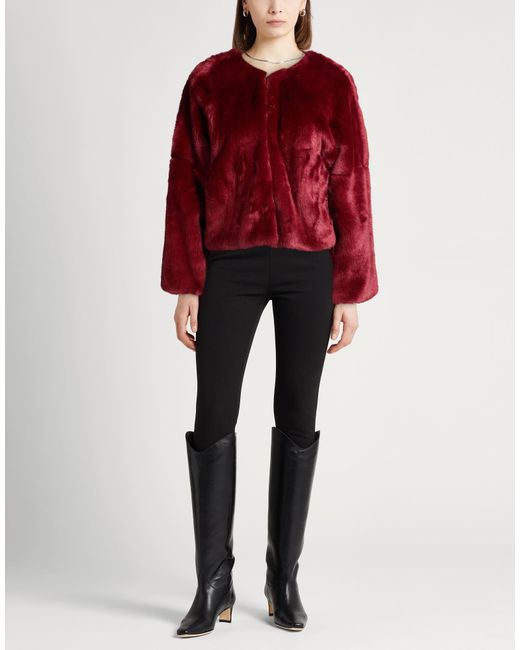 Pinko Red Shearling & Teddy