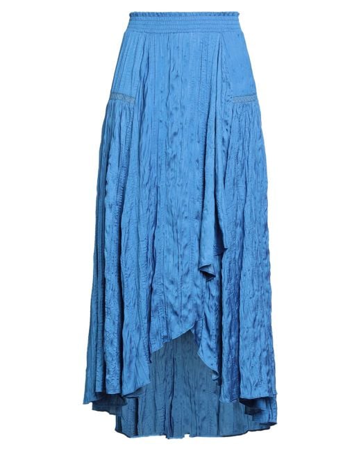 Maje Blue Midi-Rock