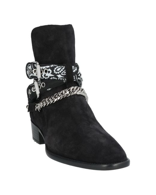 Amiri Black Ankle Boots Leather for men