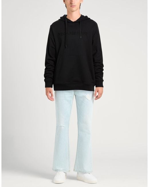 Versace Jeans Couture Black Sweatshirt Cotton, Elastane for men