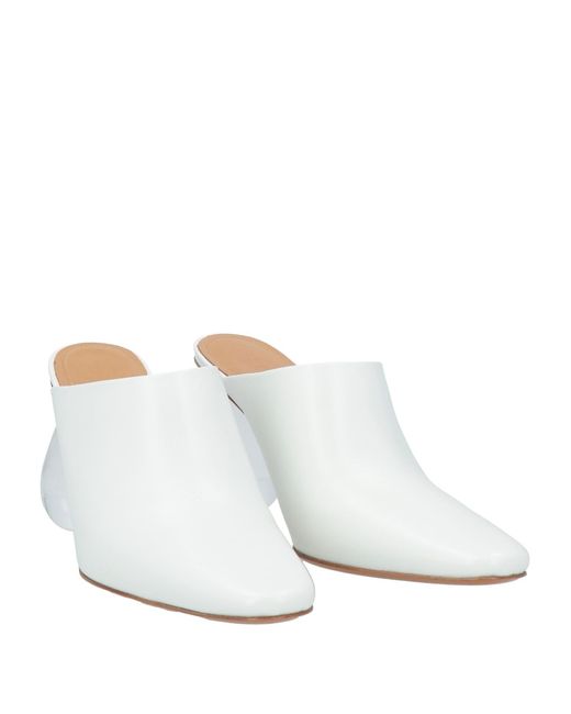 Loewe White Mules & Clogs