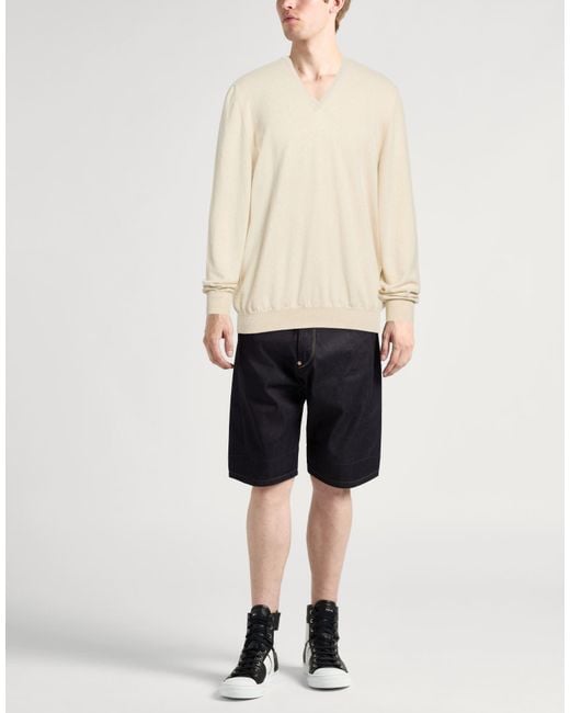 Fedeli White Sweater Cashmere for men