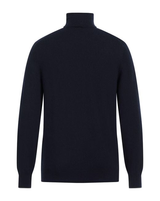 Brunello Cucinelli Blue Turtleneck Cashmere for men